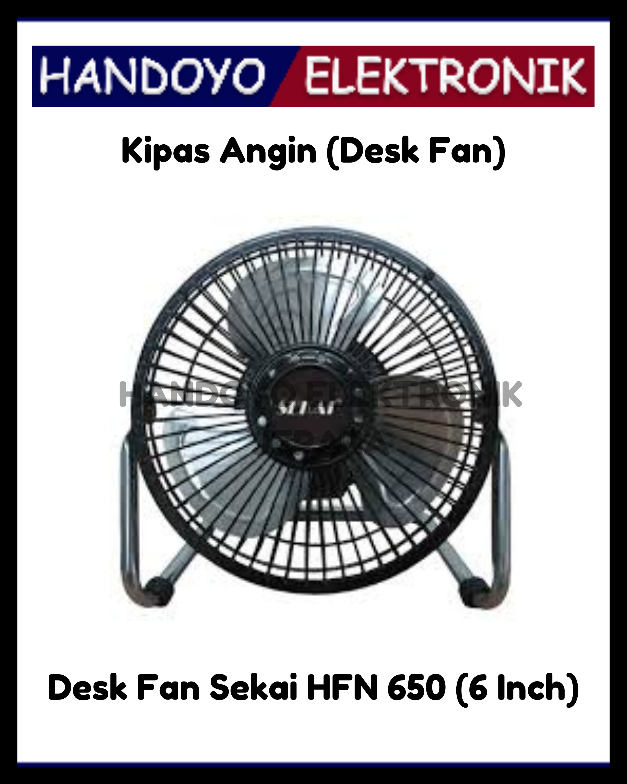 Desk Fan Sekai HFN 650 (6 Inch)